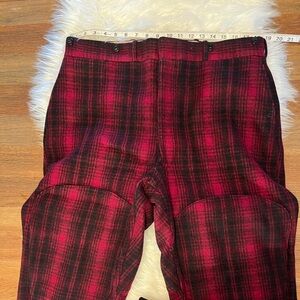 Vintage Woolrich shadow plaid HEAVY wool hunting pants.